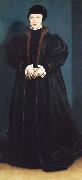 Hans holbein the younger Christina of Denmark,Duchess of Milan Spain oil painting artist